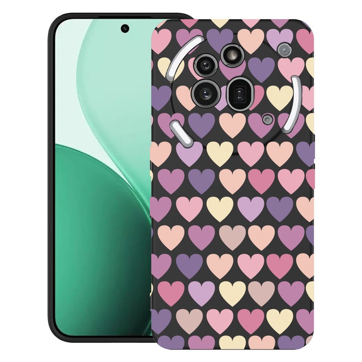 BestCase® Husa TPU Ultra Slim Compatibil cu Nothing Phone (3a) Pro, cu Design Hearth, 3119624 B 34