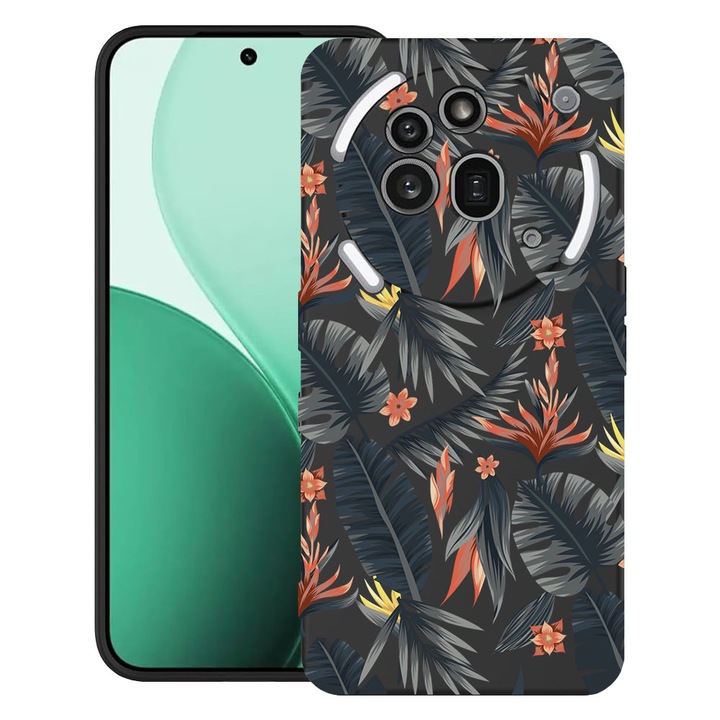 BestCase® Ултра тънък TPU калъф, съвместим с Nothing Phone (3a) Pro, с дизайн Тропически цветя, 3119624 B 88