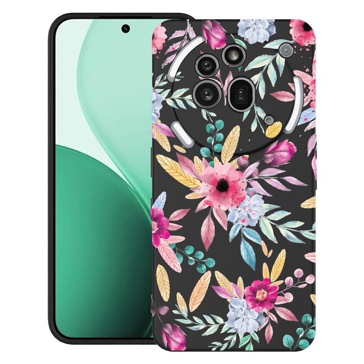 BestCase® Ултра тънък TPU калъф, съвместим с Nothing Phone (3a) Pro, с дизайн Happy Flowers, 3119624 B 69
