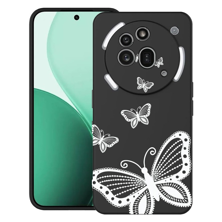 BestCase® Ултра тънък TPU калъф, съвместим с Nothing Phone (3a) Pro, с дизайн на пеперуда, 3119624 B 79