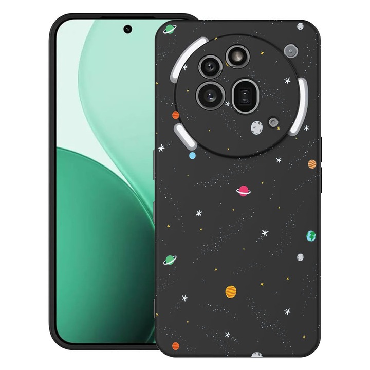 BestCase® Ултра тънък TPU калъф, съвместим с Nothing Phone (3a) Pro, с дизайн Вселена, Планети, 3119624 B 470