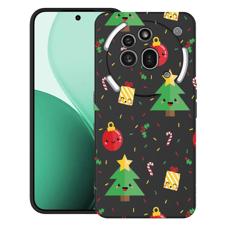 BestCase® Калъф TPU Ultra Slim Съвместим с Nothing Phone (3a) Pro, с дизайн Xmas Tree, 3119624 B 309