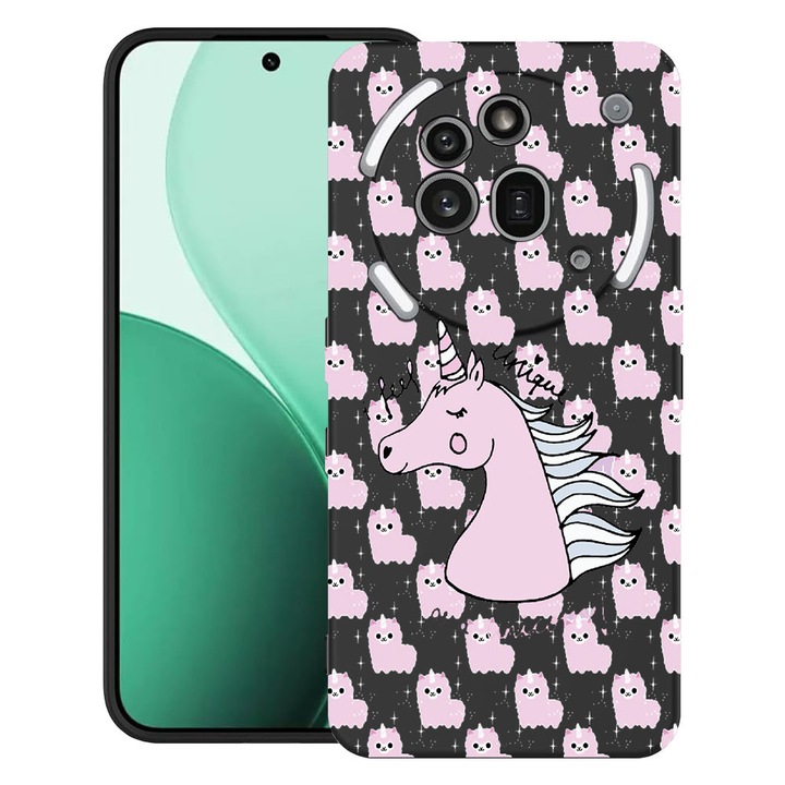 BestCase® Ултра тънък TPU калъф, съвместим с Nothing Phone (3a) Pro, с дизайн на еднорог - I Feel Unique, 3119624 B 521