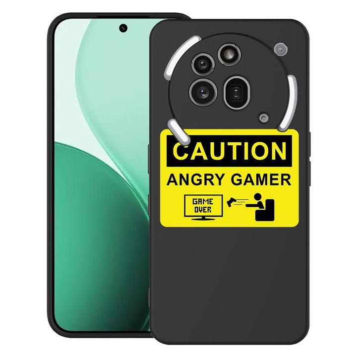BestCase® Ултра тънък TPU калъф, съвместим с Nothing Phone (3a) Pro, с дизайн Angry Gamer, 3119624 B 673