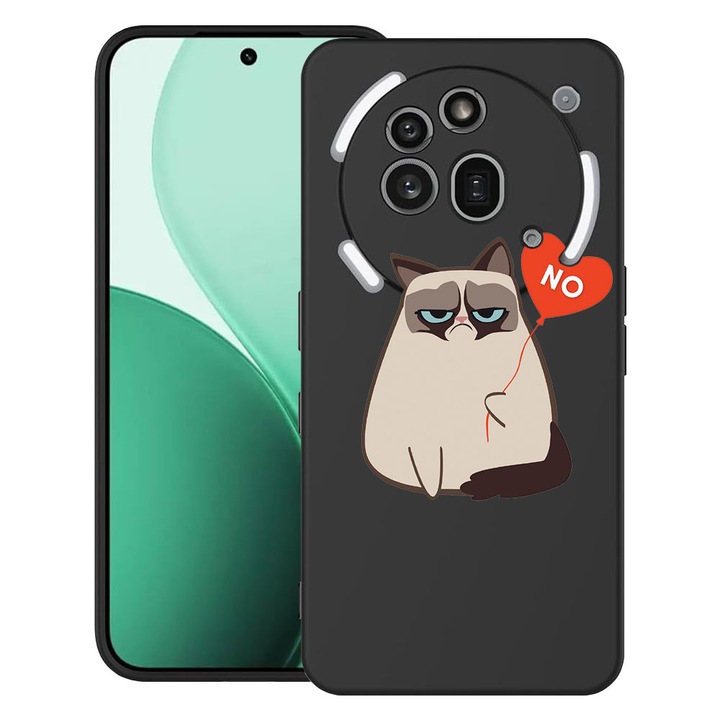 BestCase® Ултра тънък TPU калъф, съвместим с Nothing Phone (3a) Pro, с мем дизайн - Grumpy Says No, 3119624 B 657