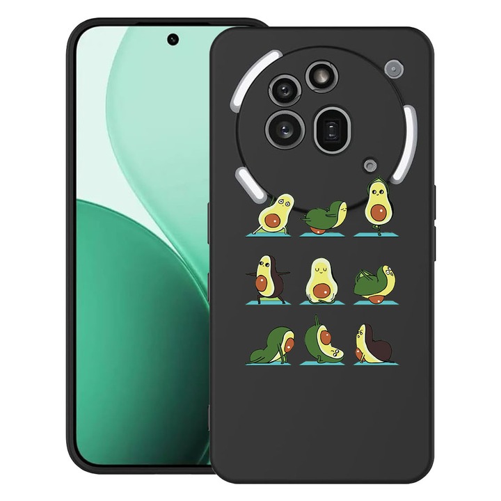 BestCase® Ултра тънък TPU калъф, съвместим с Nothing Phone (3a) Pro, с дизайн Авокадо Йога, 3119624 B 752