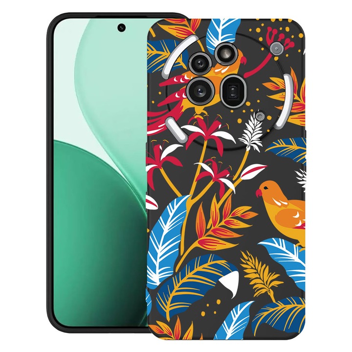 BestCase® Ултра тънък TPU калъф, съвместим с Nothing Phone (3a) Pro, с дизайн „Цветни птици“, 3119624 B 769