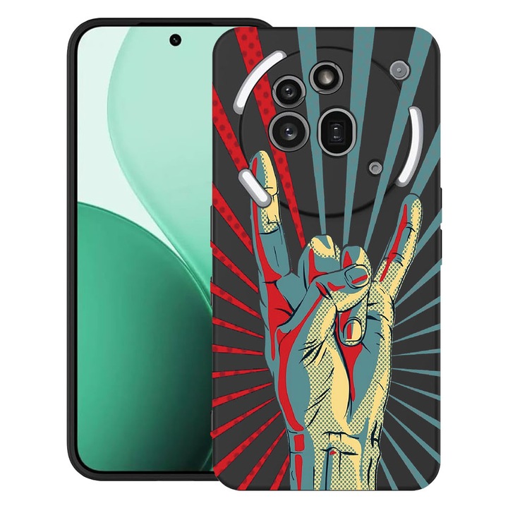 BestCase® Ултра тънък TPU калъф, съвместим с Nothing Phone (3a) Pro, с дизайн Rock Festival, 3119624 B 530