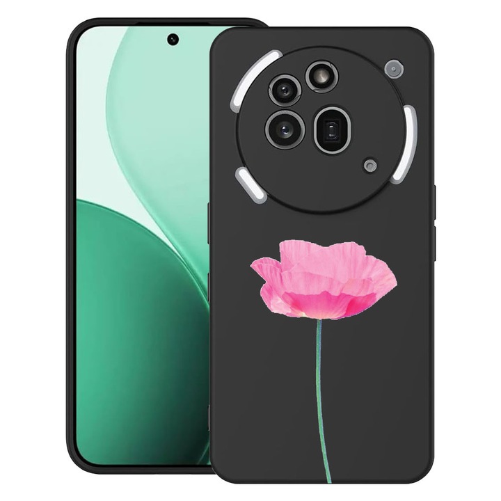 BestCase® Husa TPU Ultra Slim Compatibil cu Nothing Phone (3a) Pro, cu Design Rose - Pastel Pink, 3119624 B 693