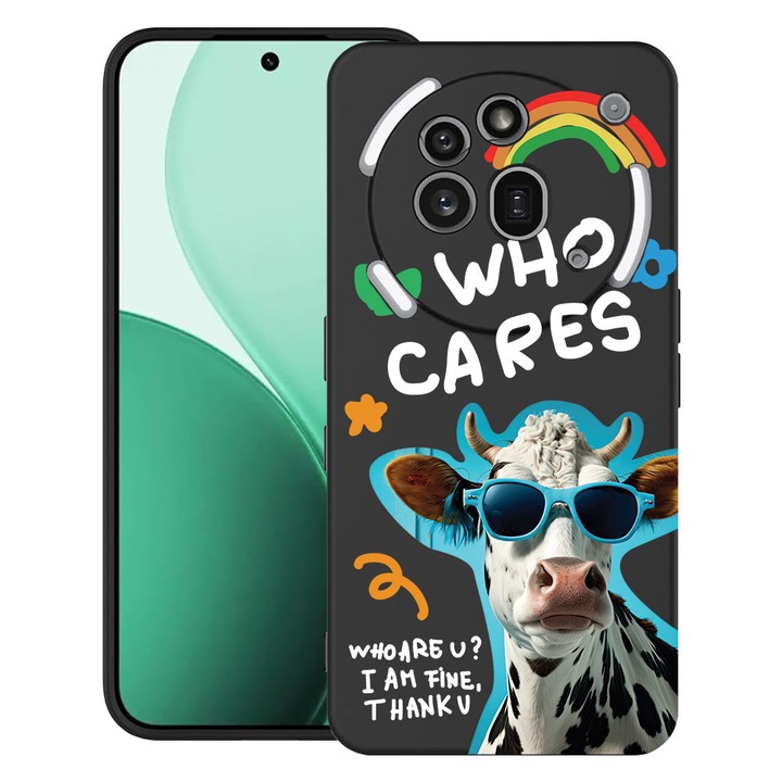 BestCase® Ултра тънък TPU калъф, съвместим с Nothing Phone (3a) Pro, с готин дизайн "Cool Cow - Who Cares?", 3119624 B 975