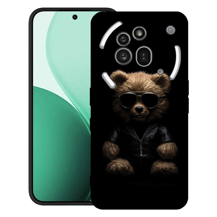 BestCase® Ултра тънък TPU калъф, съвместим с Nothing Phone (3a) Pro, с дизайн Bear Style, 3119624 B 1104