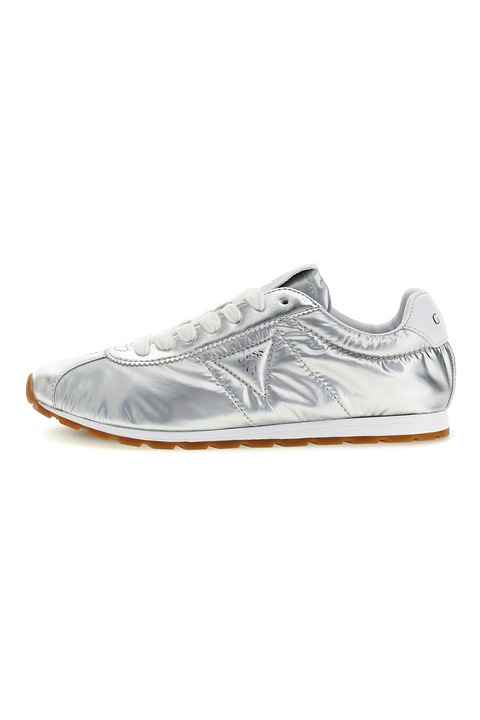 GUESS, Fémes hatású sneaker, Ezüstszín