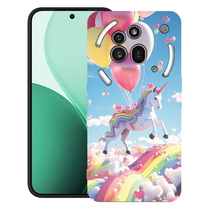 BestCase® Ултра тънък TPU калъф, съвместим с Nothing Phone (3a) Pro, с магически десен, 3119624 B 1215