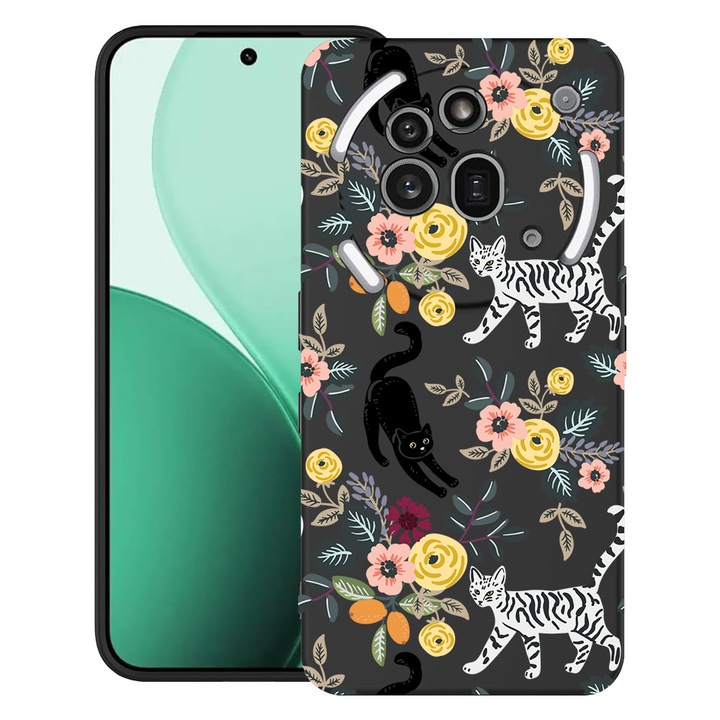 BestCase® Husa TPU Ultra Slim Съвместим с Nothing Phone (3a) Pro, с дизайн на котка, 3119624 B 1429
