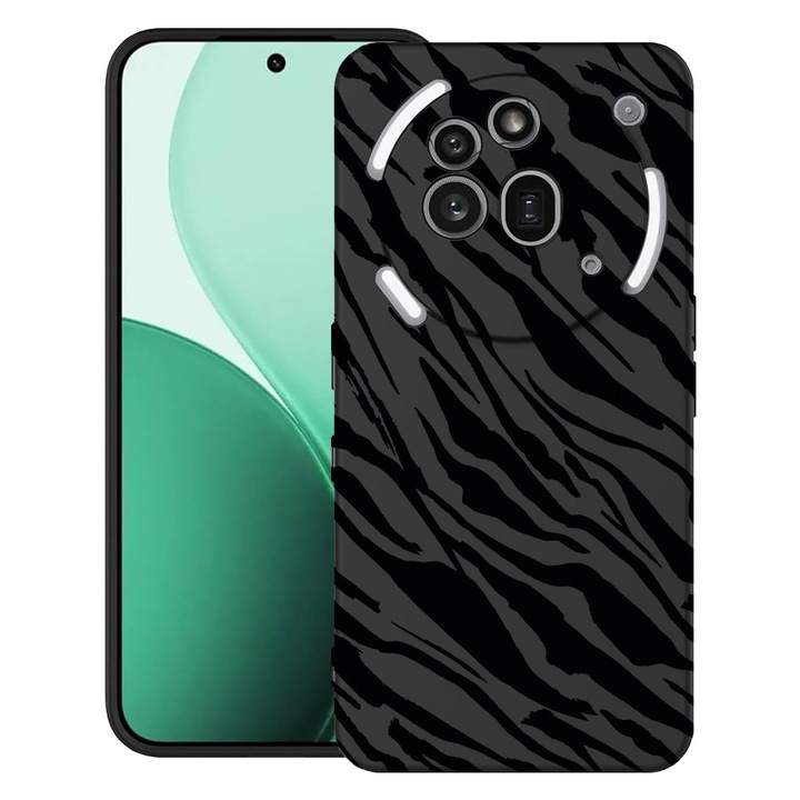 BestCase® Ултра тънък TPU калъф, съвместим с Nothing Phone (3a) Pro, с дизайн на зебра, 3119624 B 1059