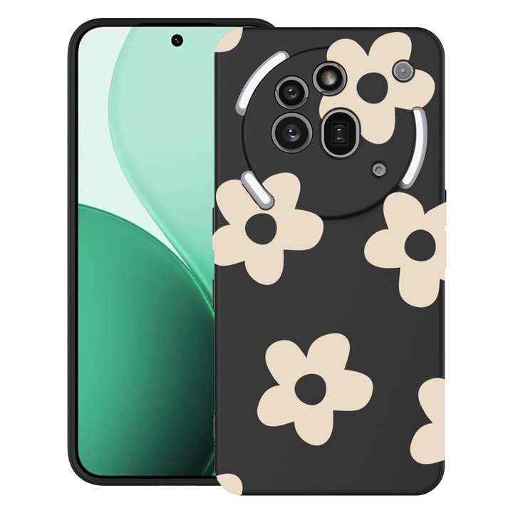 BestCase® Ултра тънък TPU калъф, съвместим с Nothing Phone (3a) Pro, с ретро дизайн на маргаритки, 3119624 B 1481