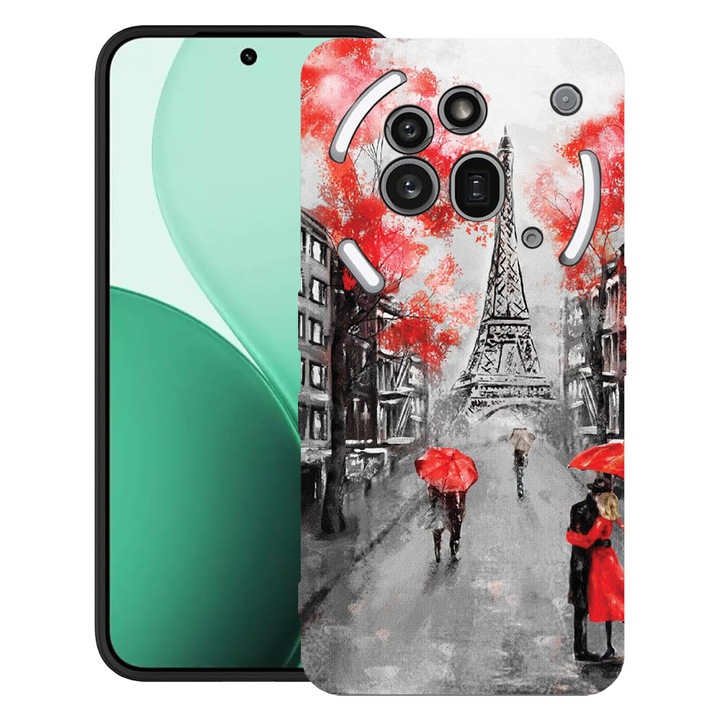 BestCase® Ултра тънък TPU калъф, съвместим с Nothing Phone (3a) Pro, с дизайн Айфелова кула в Париж, 3119624 B 1378