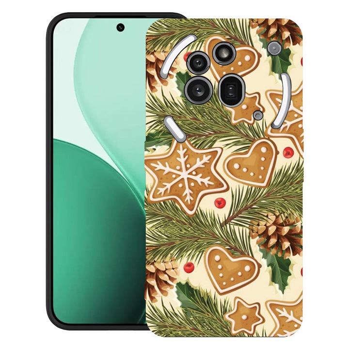 BestCase® Ултра тънък TPU калъф, съвместим с Nothing Phone (3a) Pro, с коледен дизайн, 3119624 B 1368