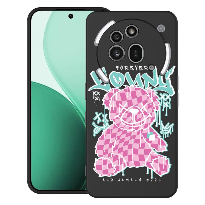 BestCase® Ултра тънък TPU калъф, съвместим с Nothing Phone (3a) Pro, с дизайн „Мече завинаги млад“, 3119624 B 1566