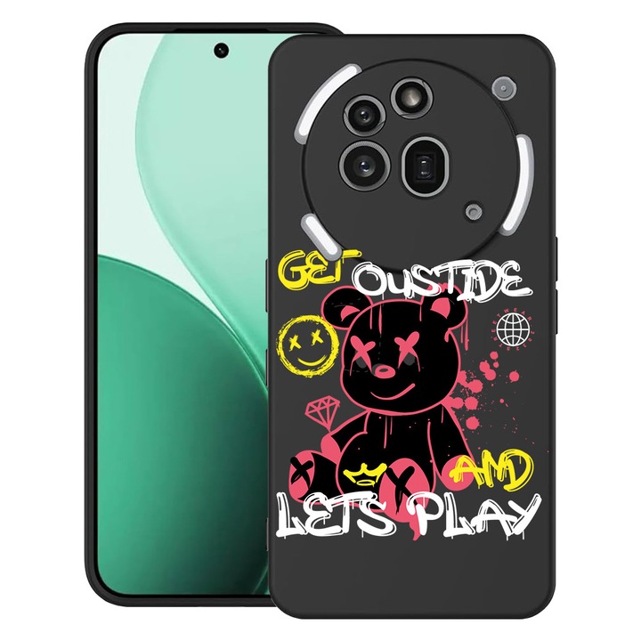 BestCase® Husa TPU Ultra Slim Compatibil cu Nothing Phone (3a) Pro, cu Design Teddy Bear Lets Play, 3119624 B 1554