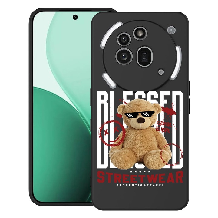 BestCase® Ултра тънък TPU калъф, съвместим с Nothing Phone (3a) Pro, с дизайн „Благословено плюшено мече“, 3119624 B 1553