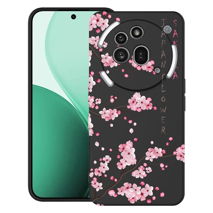 BestCase® Ултра тънък TPU калъф, съвместим с Nothing Phone (3a) Pro, с дизайн „Черешов цвят“, 3119624 B 1834