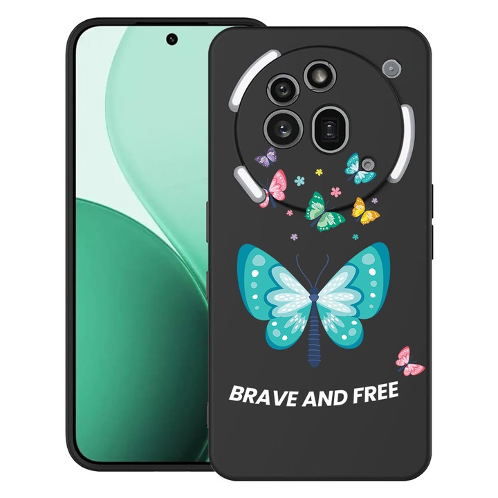 BestCase® Ултра тънък TPU калъф, съвместим с Nothing Phone (3a) Pro, с дизайн Пеперуди, 3119624 B 1847