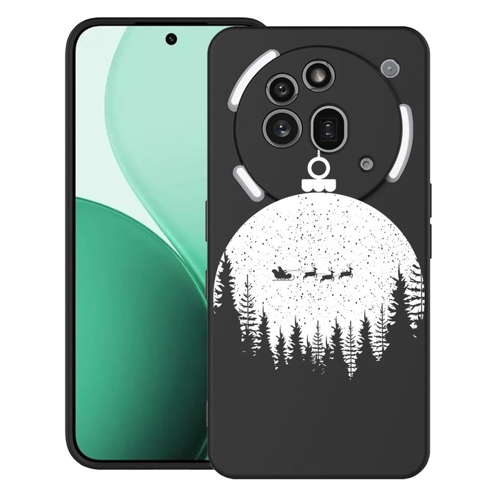 BestCase® Ултра тънък TPU калъф, съвместим с Nothing Phone (3a) Pro, с дизайн Xmas Globe, 3119624 B 1605