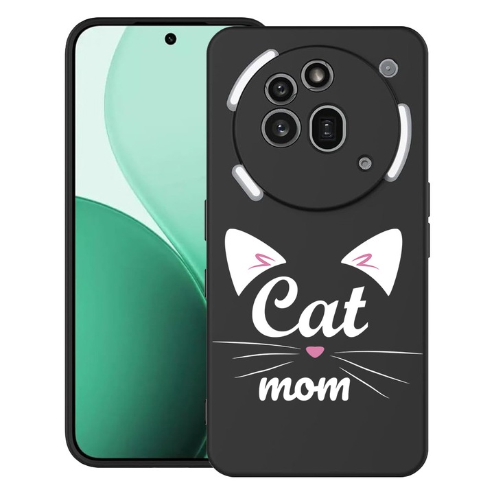 BestCase® Ултра тънък TPU калъф, съвместим с Nothing Phone (3a) Pro, с дизайн Cat Mom, 3119624 B 1850