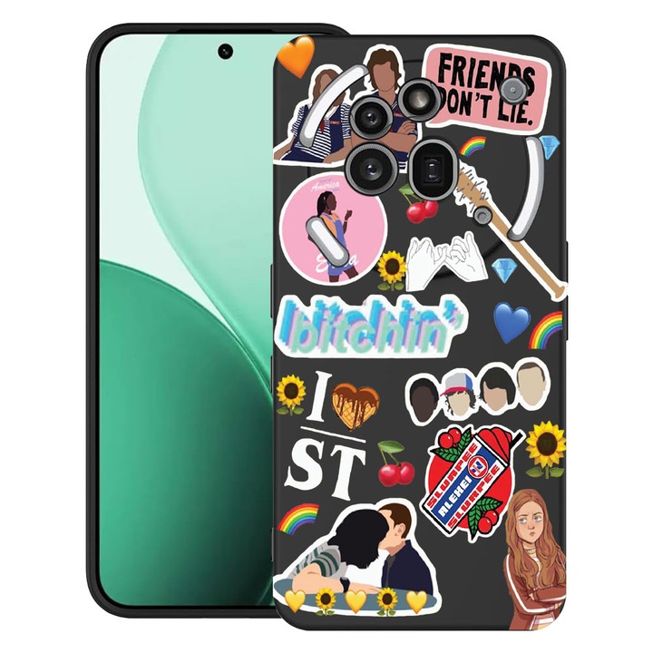 BestCase® Ултра тънък TPU калъф, съвместим с Nothing Phone (3a) Pro, с дизайн Friends Don’t Lie, 3119624 B 376