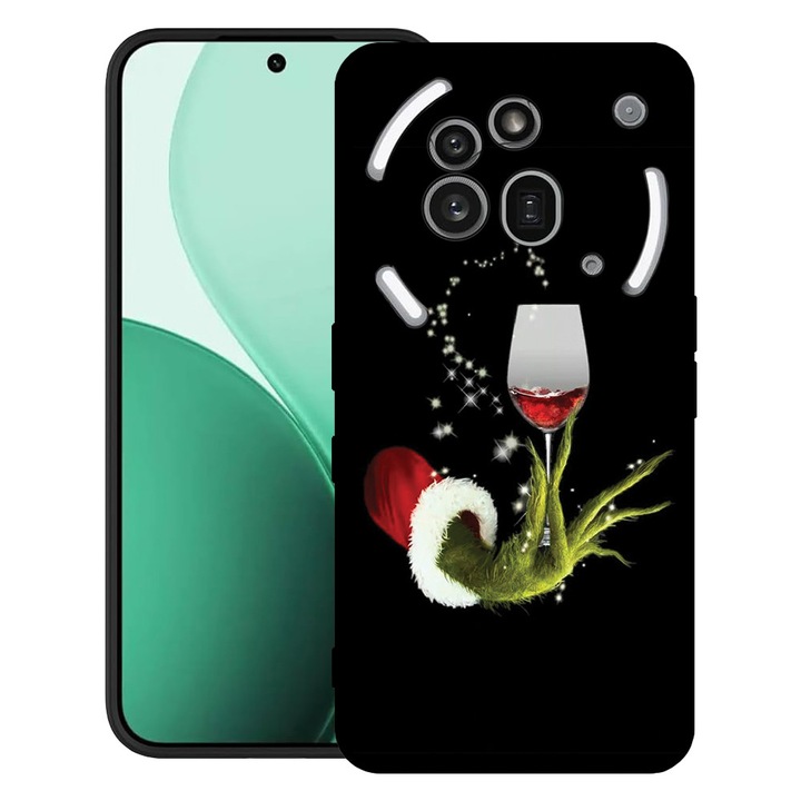 BestCase® Ултра тънък TPU калъф, съвместим с Nothing Phone (3a) Pro, с дизайн Xmas GreenMass, 3119624 B 1355