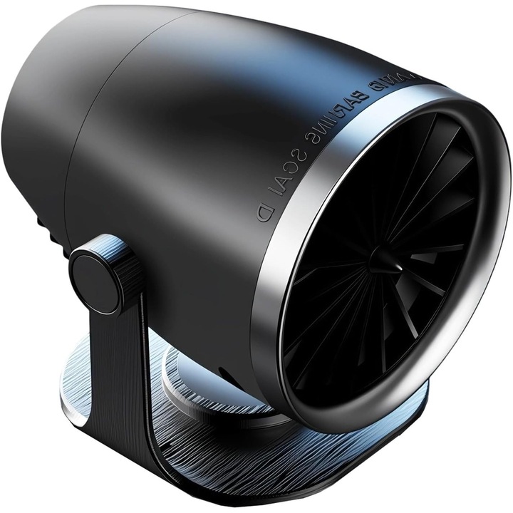 Incalzitor auto 12V, functie de dezghetare, rotire 360°, compact, negru