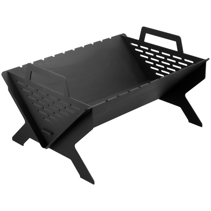 Recipient gradina LUND, C7, 500x350x270mm, negru, 10kg, pliabil