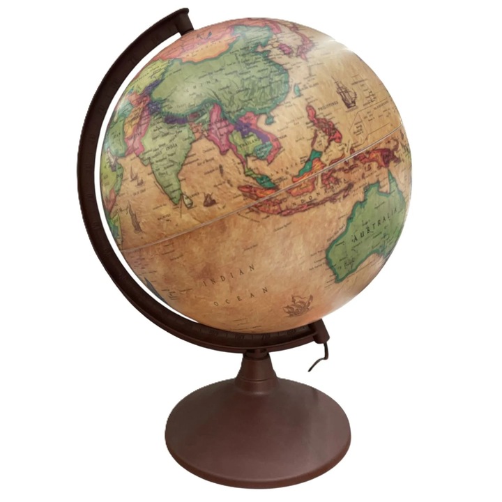 Glob pamantesc iluminat 30cm Antic