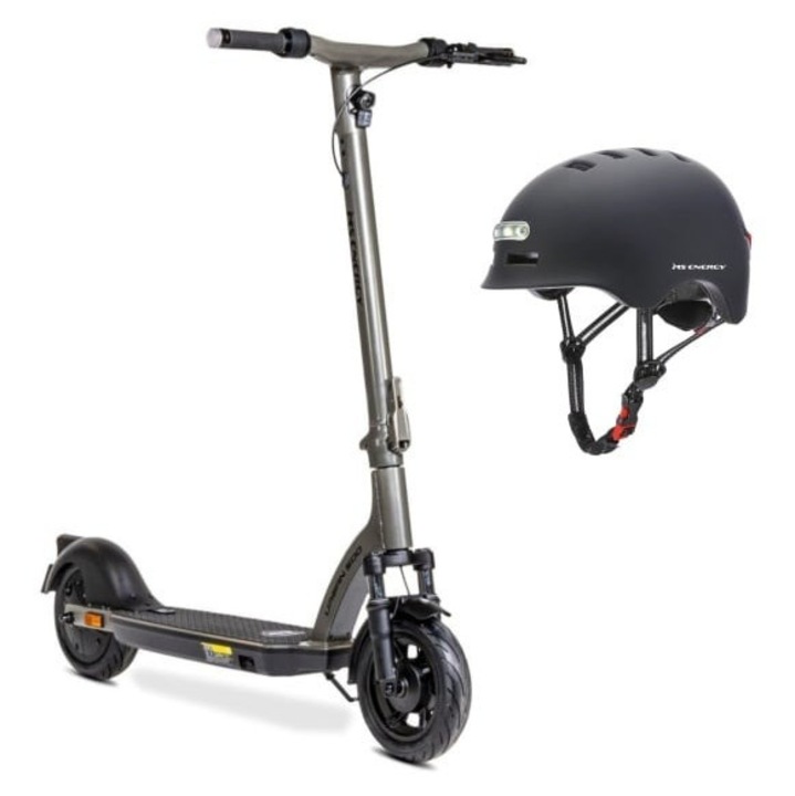 Ajándékcsomag - MS ENERGY eRomobil Urban 500 elektromos roller, 500W motor, 50 km hatótáv, fekete, MS ENERGY MSH-10 fekete L sisakkal