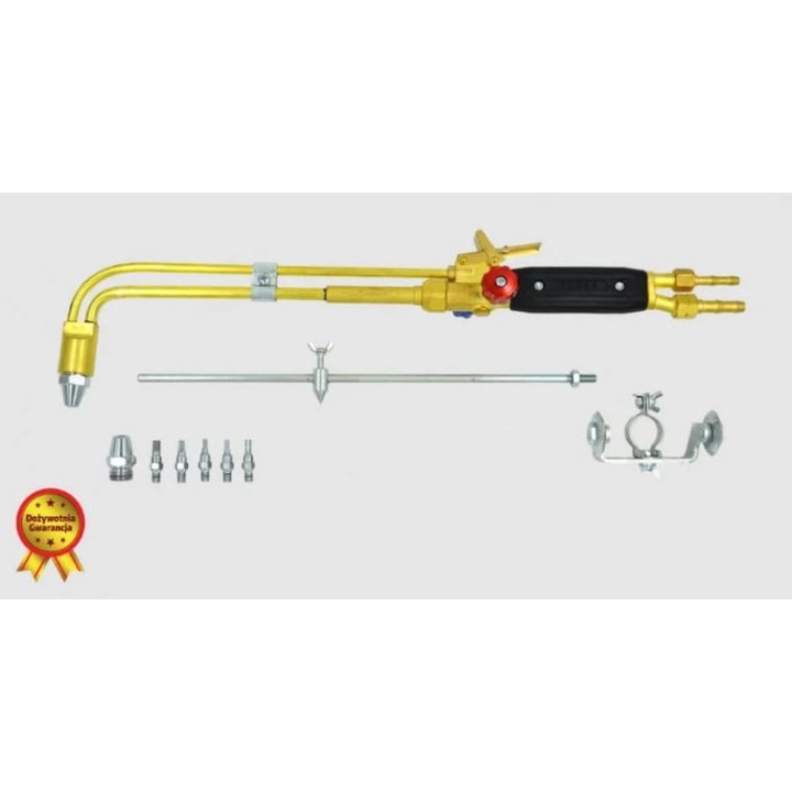 Arzator de taiere acetilena-oxigen PERUN, PC-216A/X16, cu 6 duze taiere si 2 duze incalzire