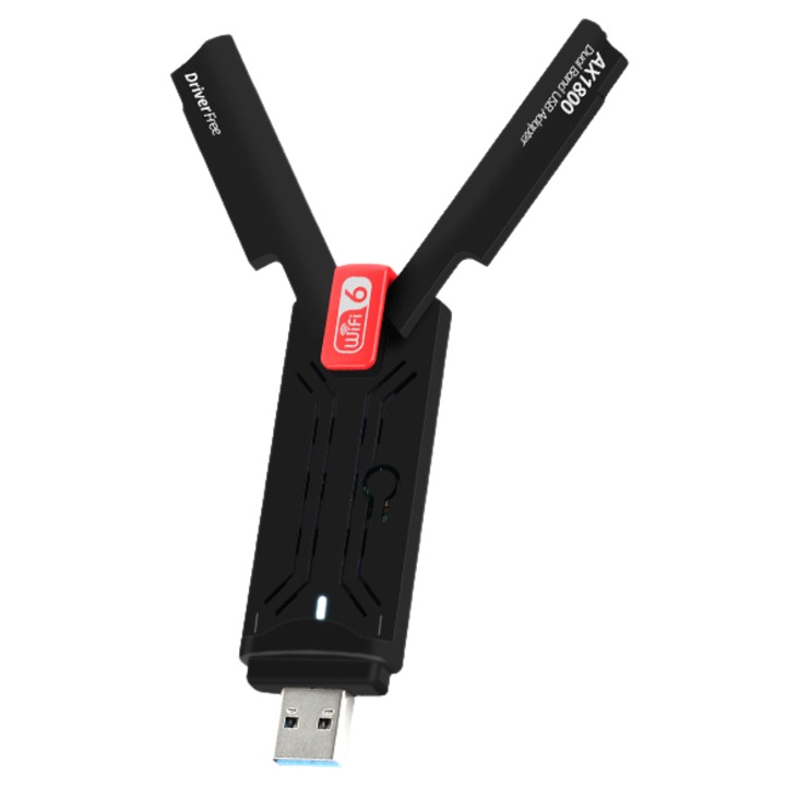 Adaptor wireless USB-AX1800, Dual-Band 2.4G/5G, 1800Mbps, USB 3.0