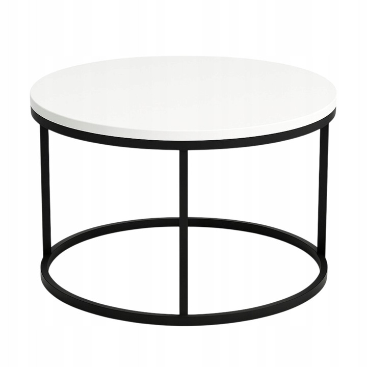 Mese set, APM, Stolik Kawowy, 60cm, alb, negru