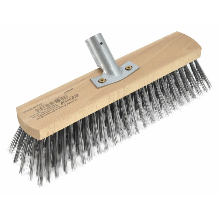 Perie din metal pentru curatarea pavajului, Awtools, 30cm, 0,640kg