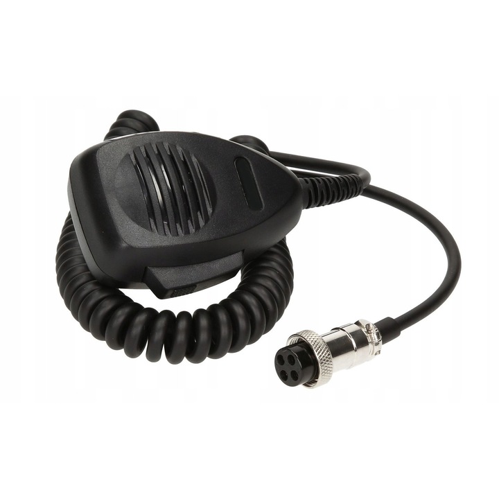 Microfon CB 6 PIN, negru, cu cablu siliconic