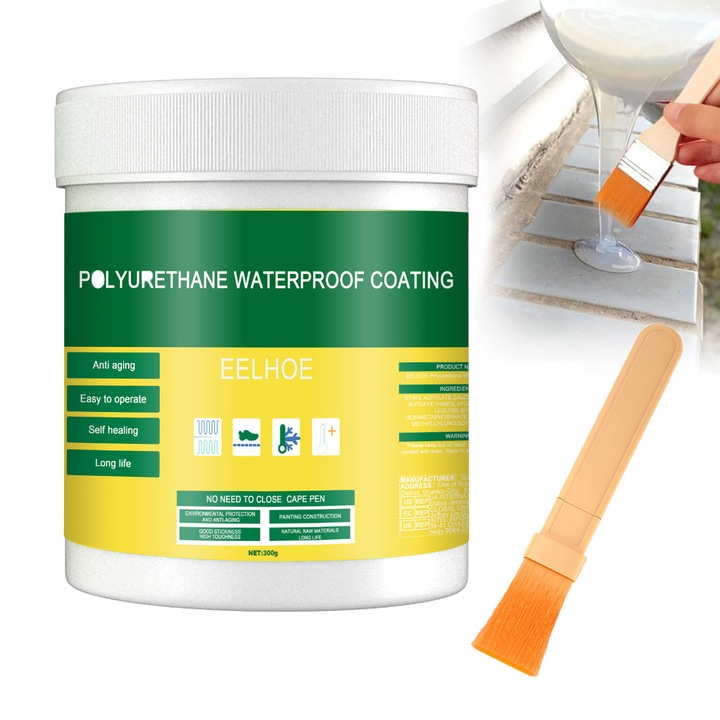 Pasta transparenta impermeabila de etansare, 300g, Pentru Repararea Acoperisului, Jgheaburilor, Peretilor, Tigla si Conductelor, Etansant rezistent la apa, transparent