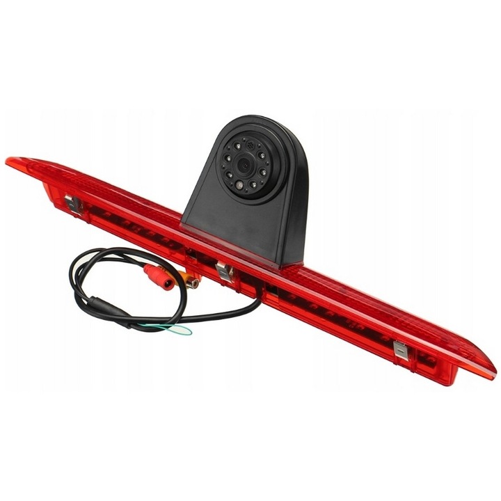 Camera de marsarier, cu LED-uri, pentru Mercedes Sprinter si VW Crafter, 12V, cablu de 10 m, negru/rosu
