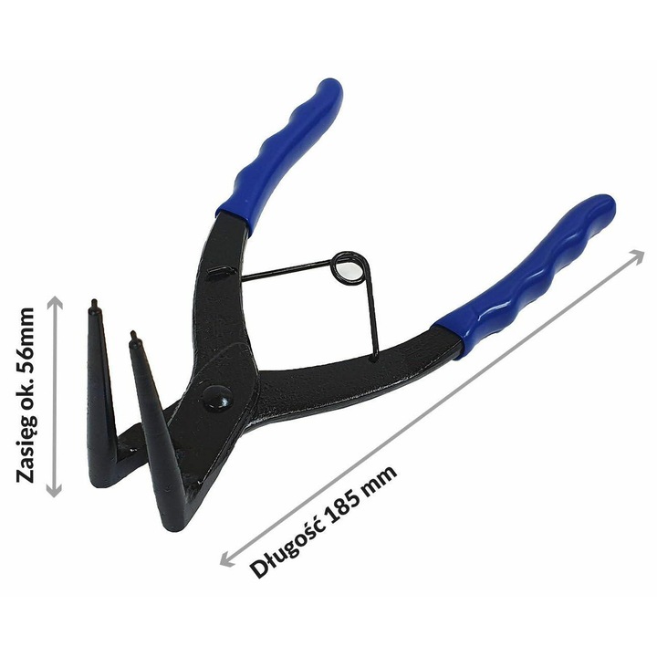 Клещи за зегерки Silver, 185мм, 56мм, външни, прави
