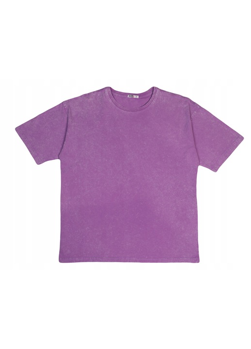 Унисекс тениска, MOD KIDS, овърсайз, лилава, памук, L
