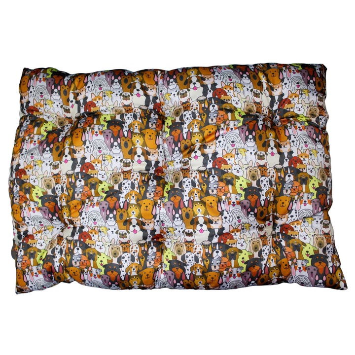 Perna pentru catei cu umplutura pufoasa, talie mica, 50x40 cm