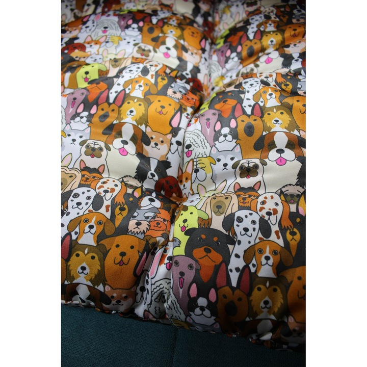 Perna pentru catei cu umplutura pufoasa, talie mica, 50x40 cm