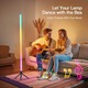 Lampa de podea LED RGB, lampa de podea LED marca Juksun, cu 16 culori de lumina reglabile si moduri multiple de intermitere, telecomanda pentru dormitor, living, birou, 120 cm, negru