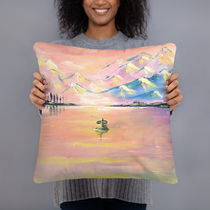 Perna cu Pictura Apus Gabriela Vrinceanu Art