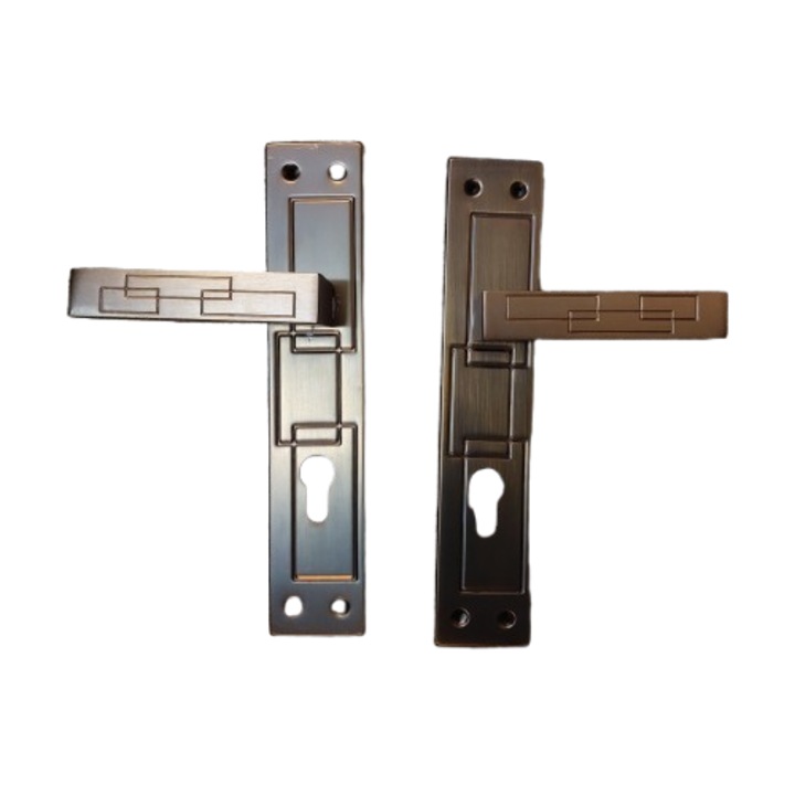 Set manere usa cu broasca si butuc cu 5 chei, Model 2