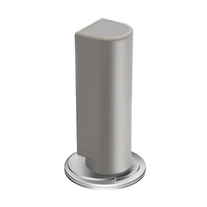 Opritor magnetic invizibil, design modern, din otel inoxidabil, gri